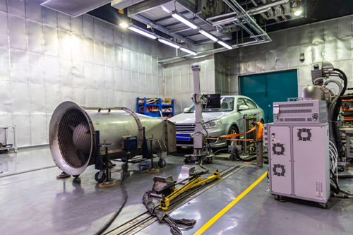 Vehicle emission testing laboratory